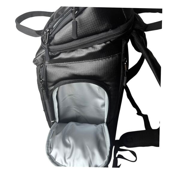 NCAA Purdue BACKPACK COOLER Large 26 Can Boilermakers Padded 20” Black Lunch Box - Picture 14 of 16